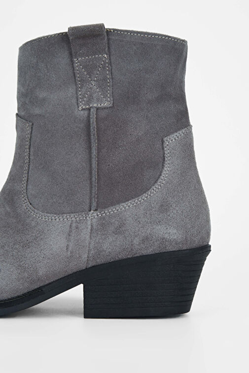 Tamer Tanca Kadın Hakiki Deri Vizon Western Bot - Görsel 5