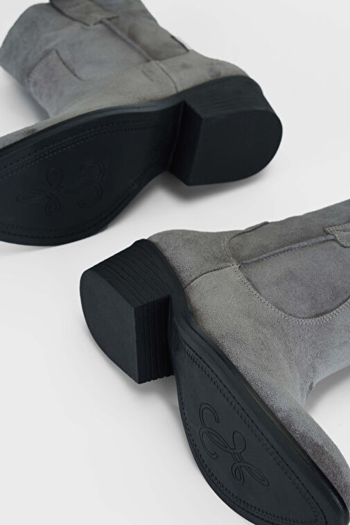 Tamer Tanca Kadın Hakiki Deri Vizon Western Bot - Görsel 6