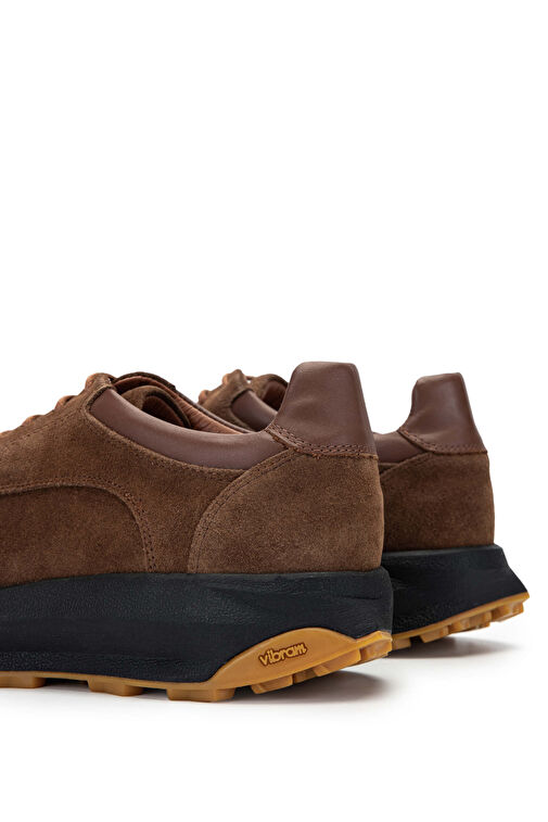 Tamer Tanca Erkek Hakiki Deri Coffee Sneakers & Spor Ayakkabı - Görsel 4