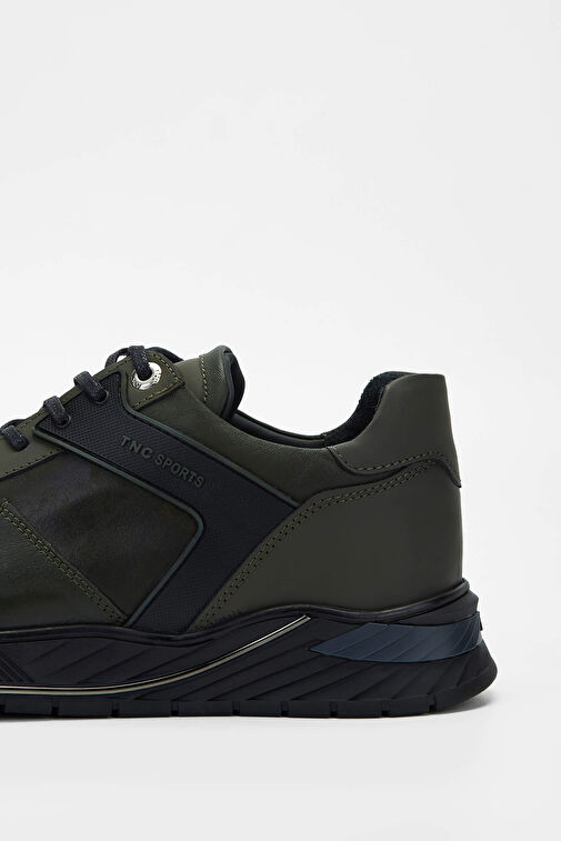 Tamer Tanca Erkek Hakiki Deri Haki Sneakers & Spor Ayakkabı - Görsel 9