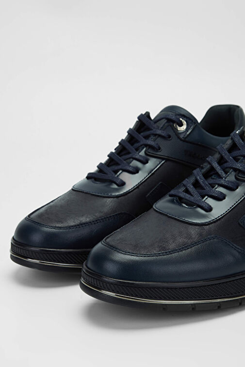 Tamer Tanca Siyah Erkek Deri Sneaker 381 18626 ERK AYK SK23/24 - Görsel 3