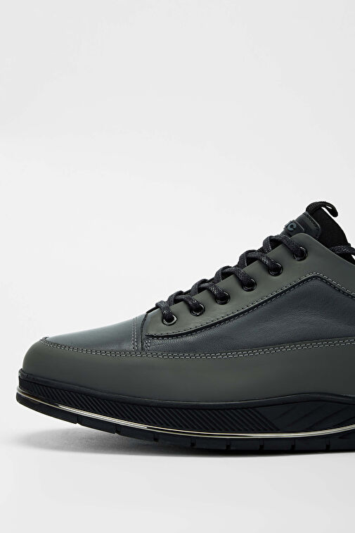 Tamer Tanca Lacivert Erkek Deri Sneaker 381 18630 ERK AYK SK23/24 - Görsel 4