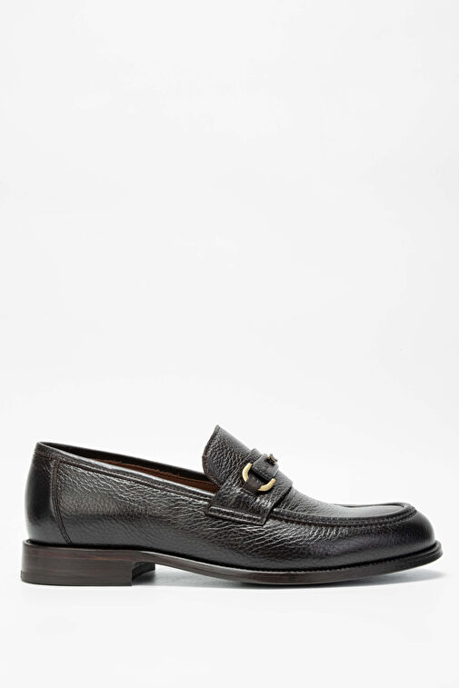 Tamer Tanca Erkek Hakiki Deri Kahverengi Loafer Ayakkabı - Görsel 2