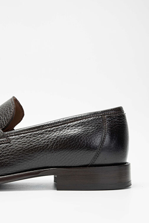 Tamer Tanca Erkek Hakiki Deri Kahverengi Loafer Ayakkabı - Görsel 6