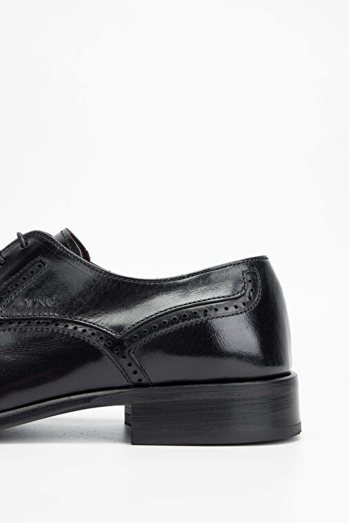 Tamer Tanca Erkek Hakiki Deri Siyah Klasik Ayakkabı - Görsel 6