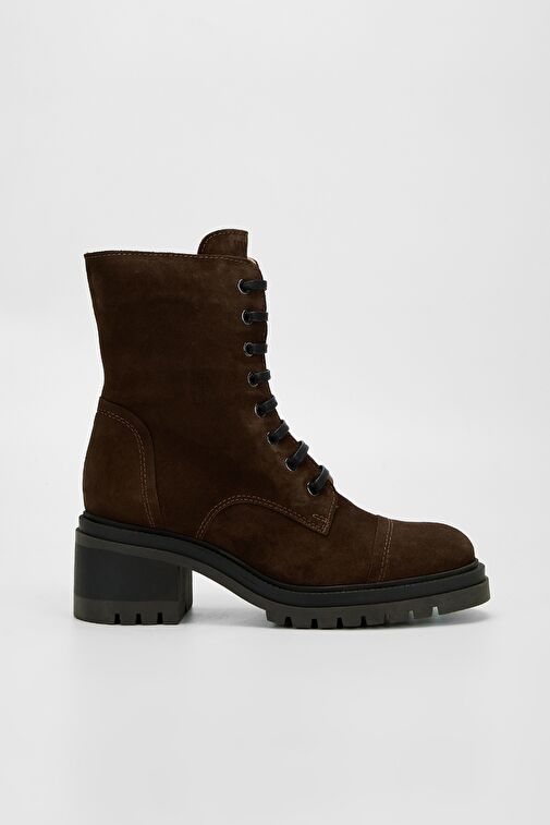 Valmenti Kadın Kahverengi Süet Hakiki Deri Casual Bot - Görsel 2