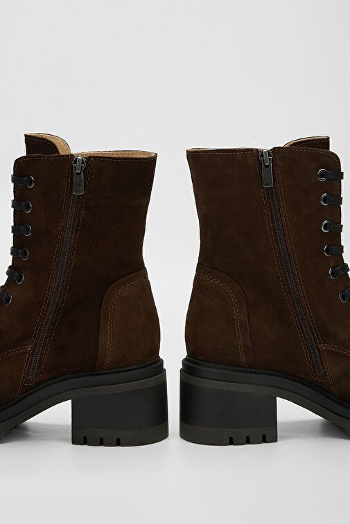 Valmenti Kadın Kahverengi Süet Hakiki Deri Casual Bot - Görsel 4