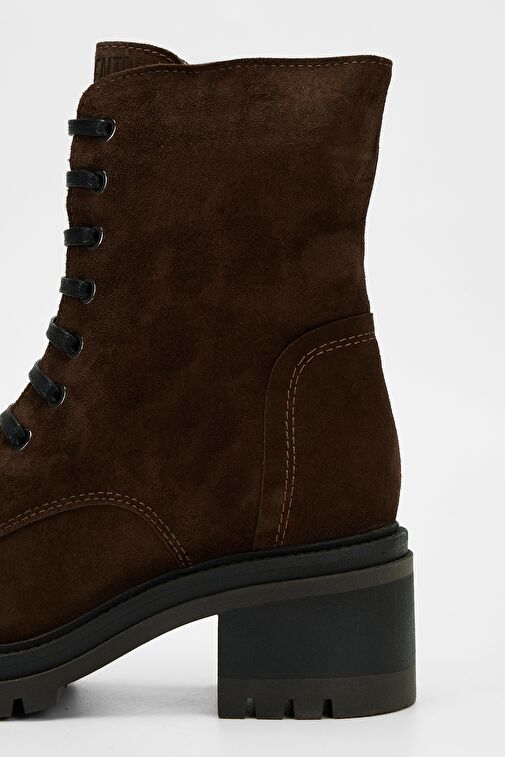 Valmenti Kadın Kahverengi Süet Hakiki Deri Casual Bot - Görsel 6