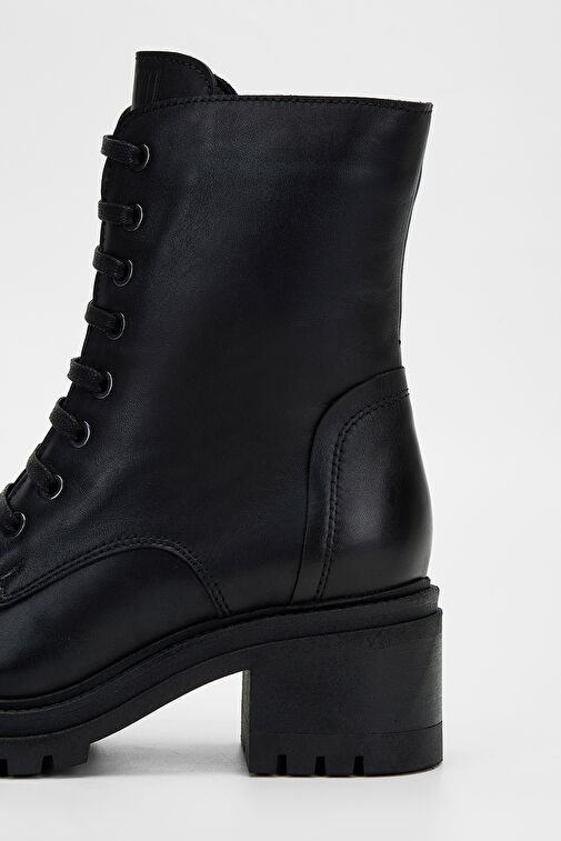 Valmenti Kadın Siyah Hakiki Deri Casual Bot - Görsel 6