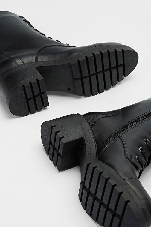 Valmenti Kadın Siyah Hakiki Deri Casual Bot - Görsel 8