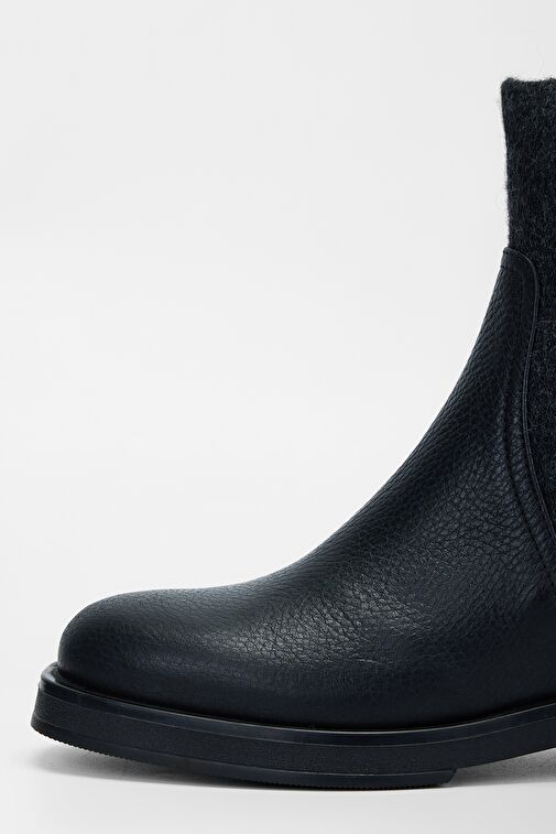 Valmenti Kadın Siyah Floter Hakiki Deri Casual Bot - Görsel 4