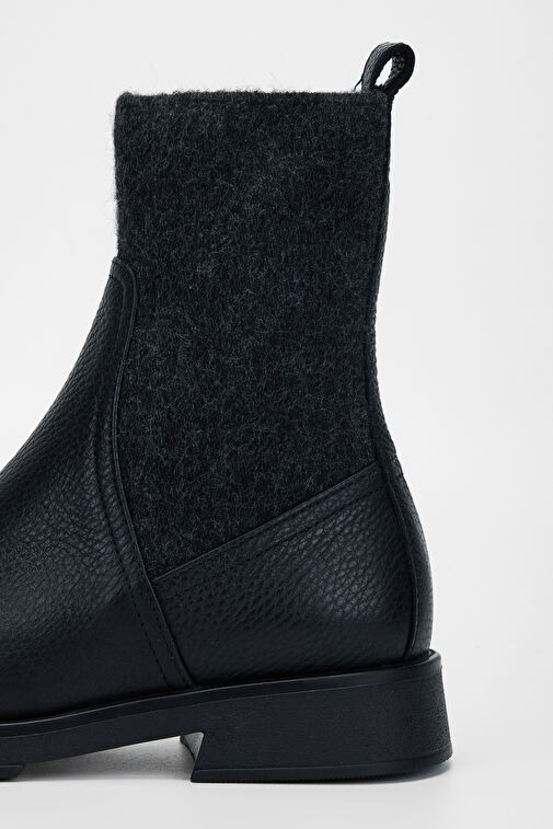 Valmenti Kadın Siyah Floter Hakiki Deri Casual Bot - Görsel 5