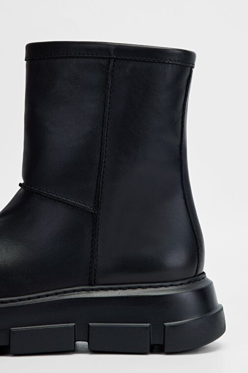 Valmenti Kadın Siyah Hakiki Deri Casual Bot - Görsel 5