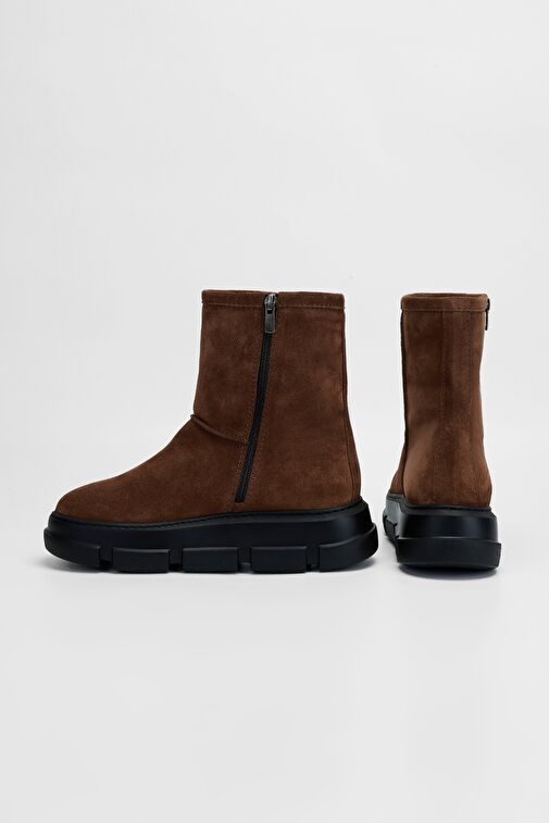 Valmenti Kadın Tütün Hakiki Deri Casual Bot - Görsel 4