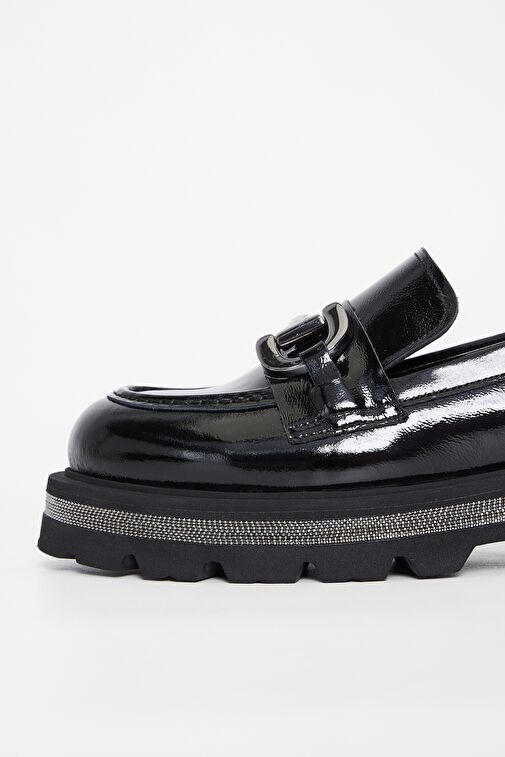 Valmenti Siyah Kadın Süet Loafer 33 77501 BN AYK SK23/24 - Görsel 5