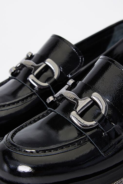 Valmenti Siyah Kadın Süet Loafer 33 77501 BN AYK SK23/24 - Görsel 7