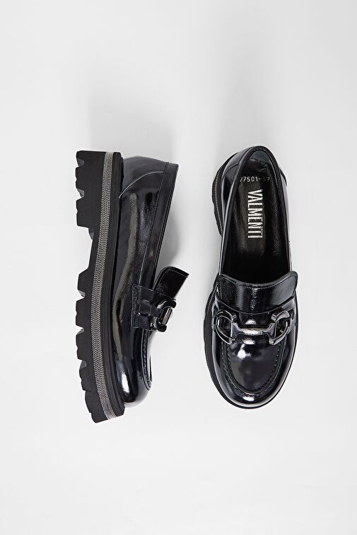 Valmenti Siyah Kadın Süet Loafer 33 77501 BN AYK SK23/24 - Görsel 8
