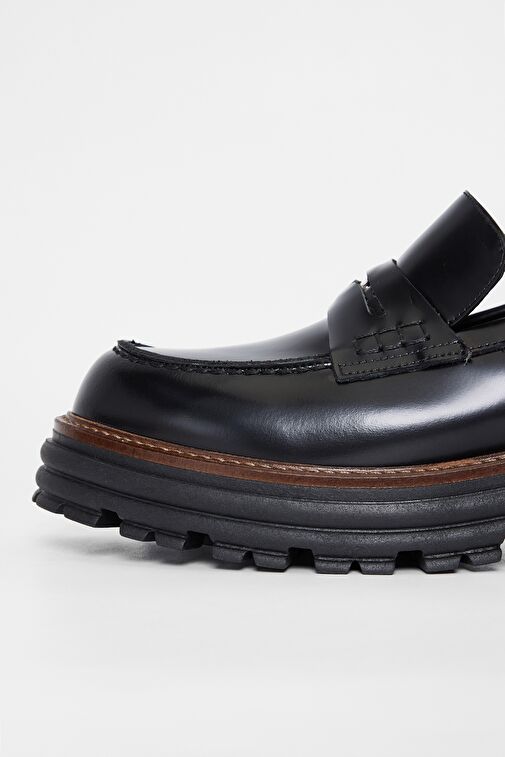 Valmenti Siyah Kadın Deri Loafer 33 52107 BN AYK SK23/24 - Görsel 5