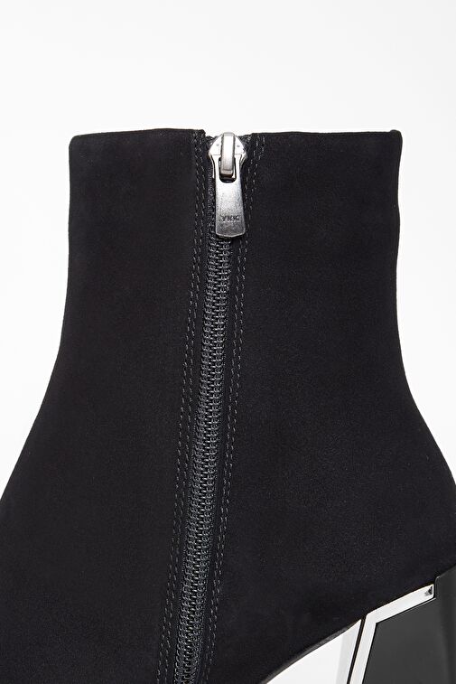 Valmenti Kadın Siyah Süet Hakiki Deri Casual Bot - Görsel 7