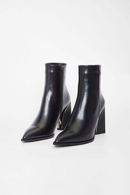 Valmenti Kadın Siyah Hakiki Deri Casual Bot - Görsel 3