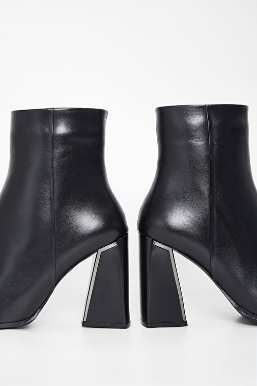 Valmenti Kadın Siyah Hakiki Deri Casual Bot - Görsel 4