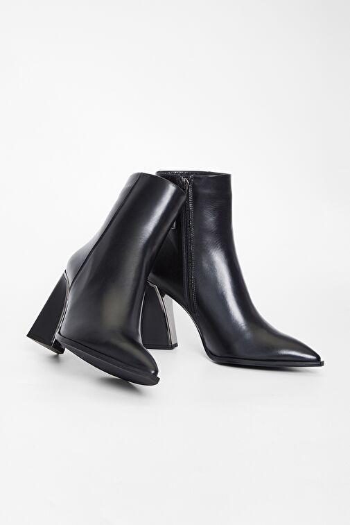 Valmenti Kadın Siyah Hakiki Deri Casual Bot - Görsel 5