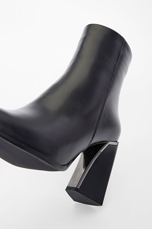 Valmenti Kadın Siyah Hakiki Deri Casual Bot - Görsel 6