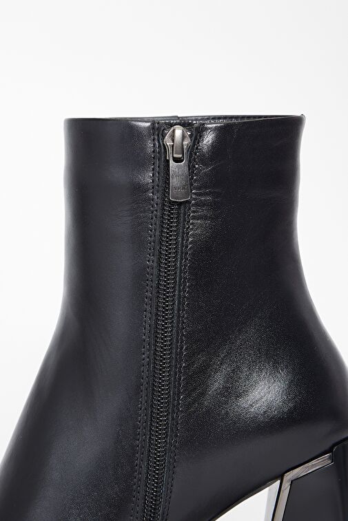 Valmenti Kadın Siyah Hakiki Deri Casual Bot - Görsel 7
