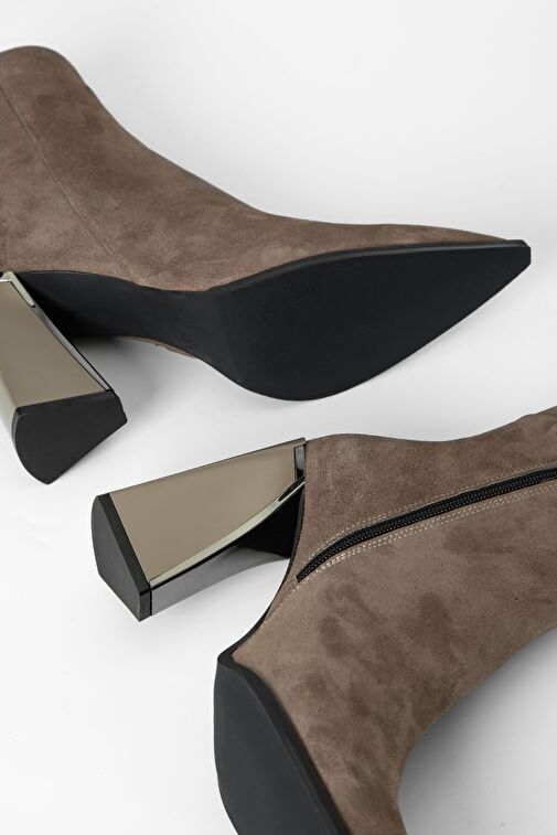 Valmenti Kadın Vizon Süet Hakiki Deri Casual Bot - Görsel 8