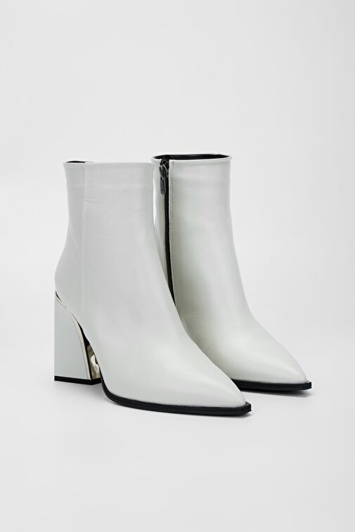 Valmenti Kadın Beyaz Hakiki Deri Casual Bot - Görsel 3