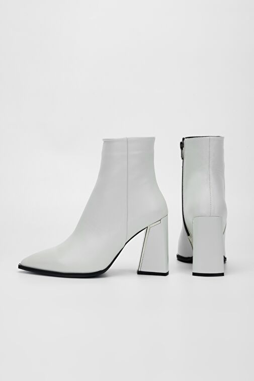 Valmenti Kadın Beyaz Hakiki Deri Casual Bot - Görsel 4