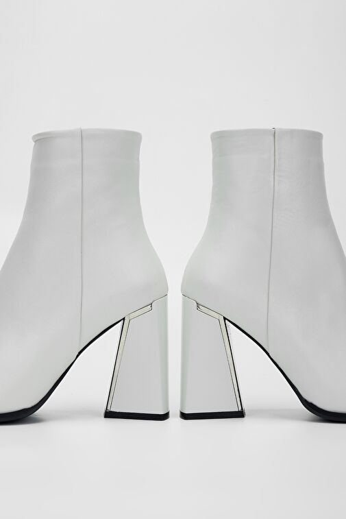 Valmenti Kadın Beyaz Hakiki Deri Casual Bot - Görsel 5