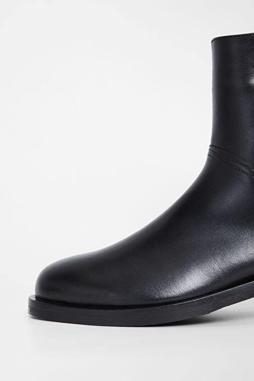 Valmenti Lyrion Kadın Siyah Hakiki Deri Casual Bot - Görsel 5