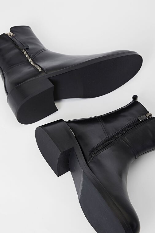 Valmenti Lyrion Kadın Siyah Hakiki Deri Casual Bot - Görsel 9