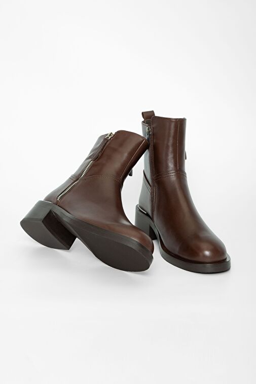 Valmenti Lyrion Kadın Kahve DR Hakiki Deri Casual Bot - Görsel 4