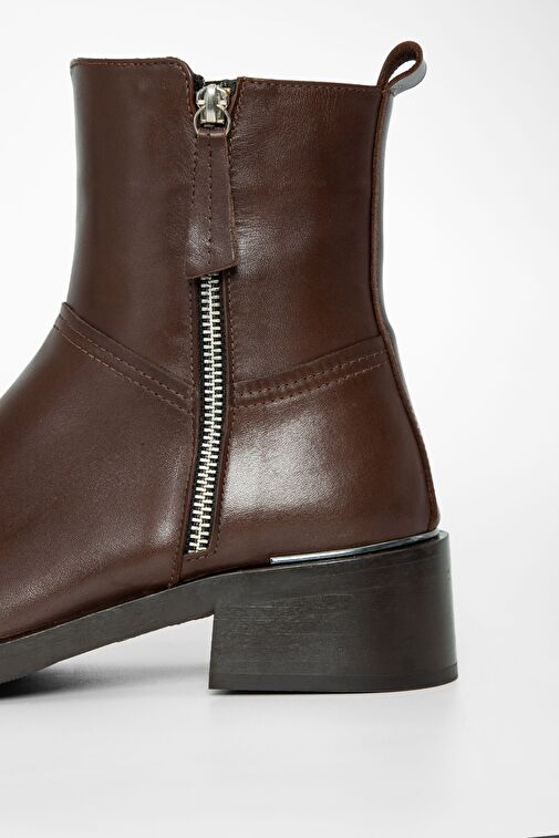 Valmenti Lyrion Kadın Kahve DR Hakiki Deri Casual Bot - Görsel 6