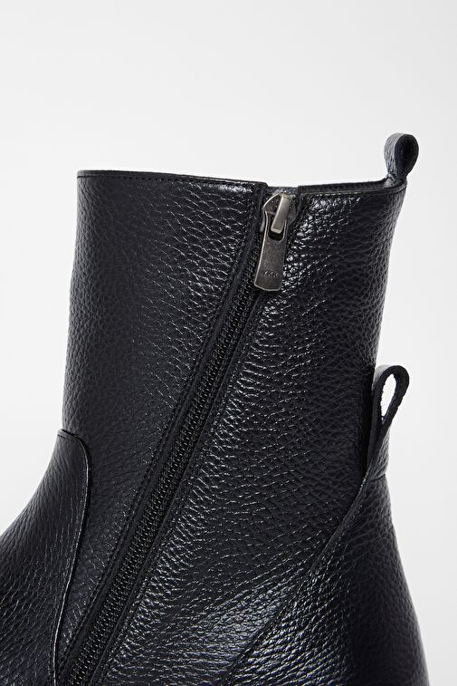 Valmenti Kadın Siyah Floter Hakiki Deri Casual Bot - Görsel 4