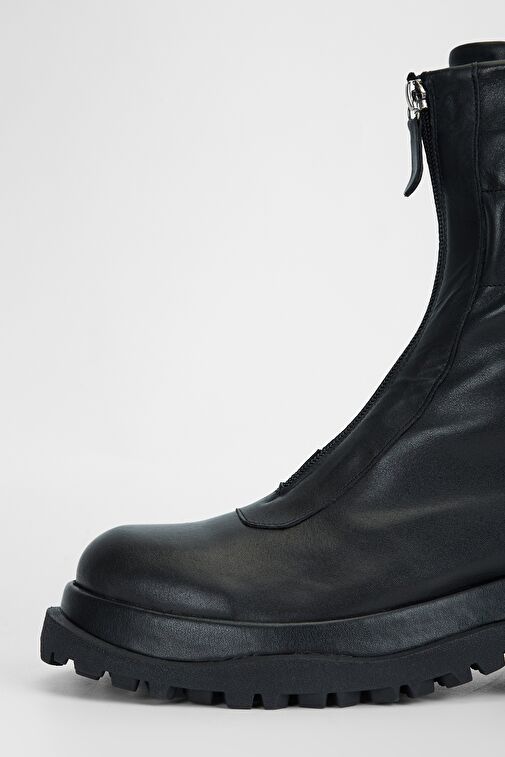 Valmenti Orıonex Kadın Siyah Hakiki Deri Casual Bot - Görsel 6