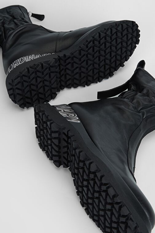 Valmenti Orıonex Kadın Siyah Hakiki Deri Casual Bot - Görsel 8