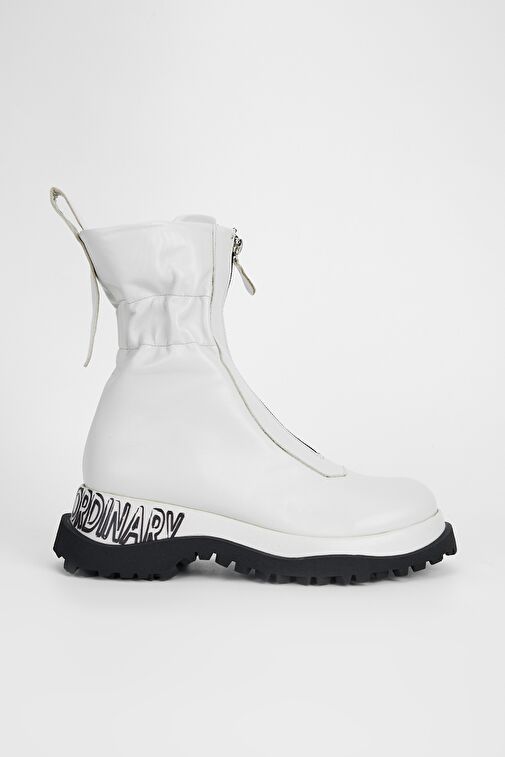 Valmenti Orıonex Kadın Beyaz Hakiki Deri Casual Bot - Görsel 2