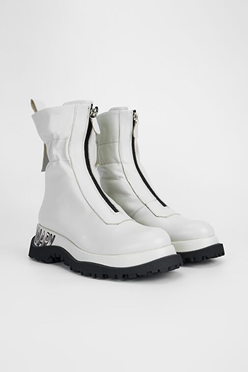 Valmenti Orıonex Kadın Beyaz Hakiki Deri Casual Bot - Görsel 3