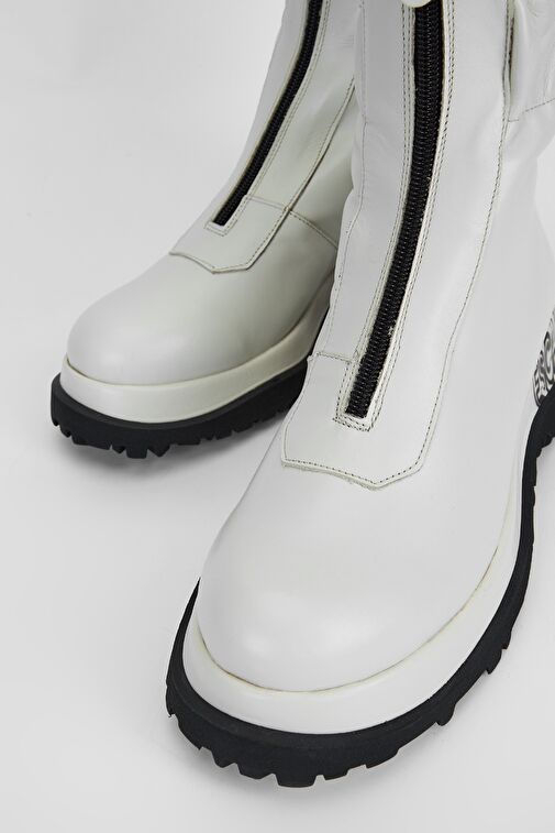 Valmenti Orıonex Kadın Beyaz Hakiki Deri Casual Bot - Görsel 4