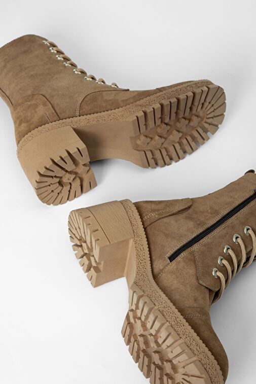 Valmenti Kadın Taba Süet Hakiki Deri Casual Bot - Görsel 8