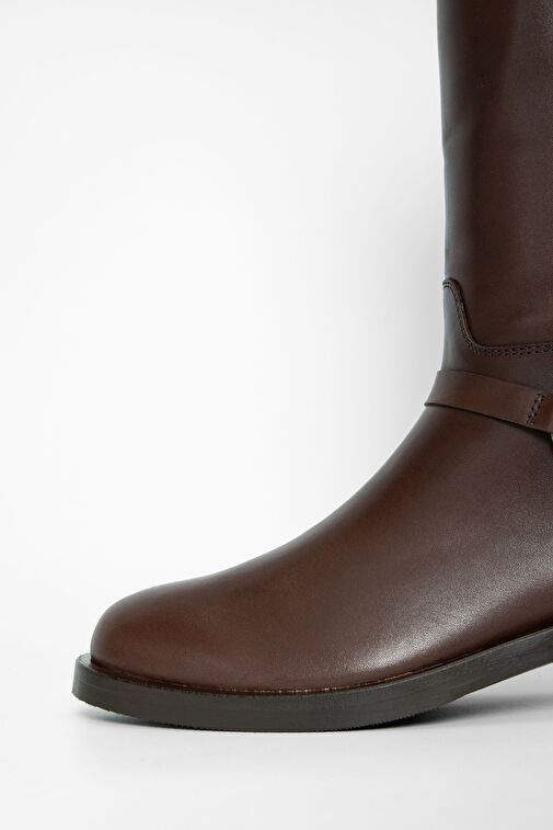 Valmenti Shaula Kadın Kahve DR Hakiki Deri Çizme - Görsel 5