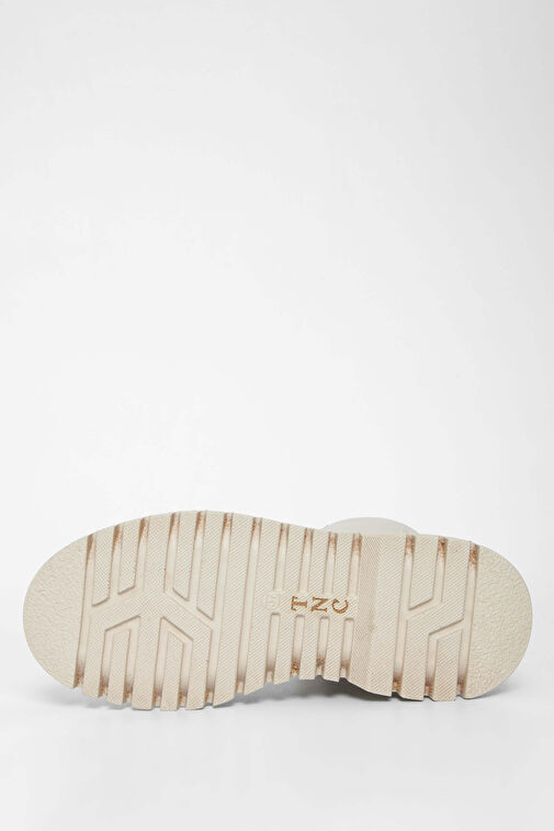 Tamer Tanca Kadın Suni Deri Beyaz Casual Bot - Görsel 7