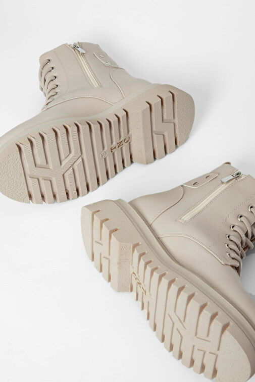 Tamer Tanca Kadın Suni Deri Beyaz Casual Bot - Görsel 8