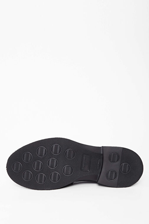 Tamer Tanca Kadın Hakiki Deri Siyah Deri Loafer Ayakkabı - Görsel 7