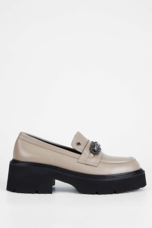 Tamer Tanca Siyah Kadın Rugan Loafer 33 75503 BN AYK SK23/24 - Görsel 2