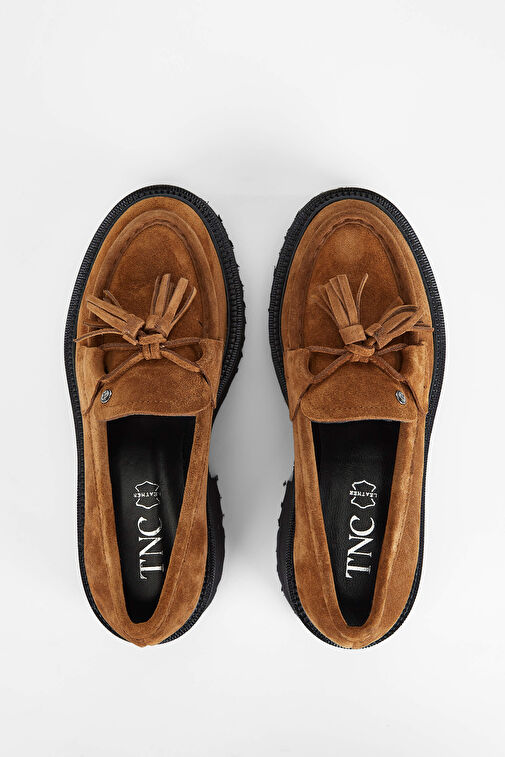 Tamer Tanca Gri Kadın Süet Loafer 33 5030 BN AYK SK23/24 - Görsel 6