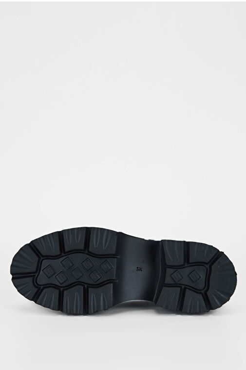 Tamer Tanca Kadın Hakiki Deri Gri Loafer Ayakkabı - Görsel 7